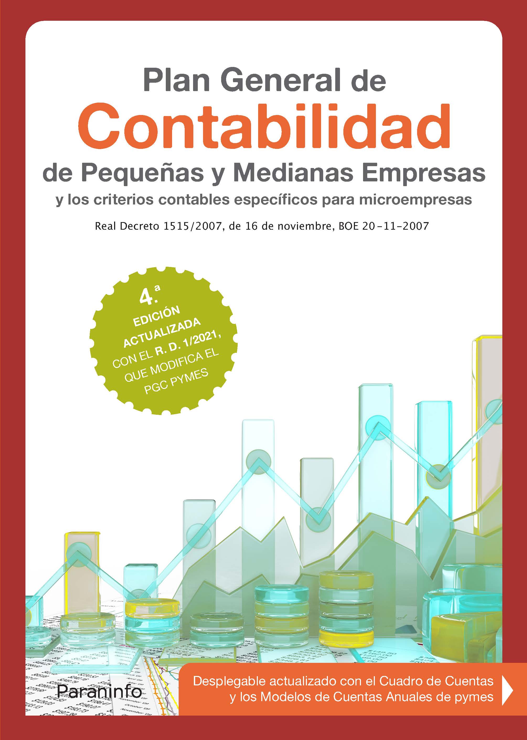 Libro de contabilidad con CUADRO DE CUENTAS: Incluye cuadro de