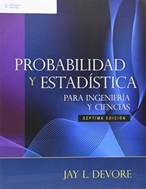 Probabilidad y estadística para ingeniería y ciencias - 9789706868312 - Jey  L. Devore - Resumen y compra del libro 