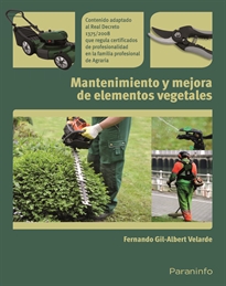 Portada del libro Mantenimiento y mejora de elementos vegetales