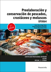 Portada del libro UF0064 - Preelaboración y conservación de pescados, crustáceos y moluscos