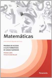 Portada del libro Temario matemáticas pruebas de acceso ciclos formativos grado superior