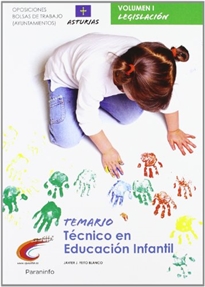 Portada del libro Temario oposiciones bolsa de trabajo ayuntamientos. Técnico en educación infantil. Asturias vol. I Parte general